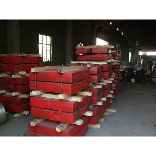 High Manganese Crusher Spare Parts Jaw Plate Customizable Color