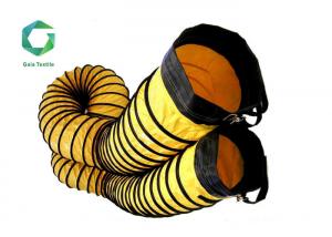 600gsm 1300d PVC Coated Spiral Duct , Fabric Flame Retardant Tunnel Flexible Vinyl Duct