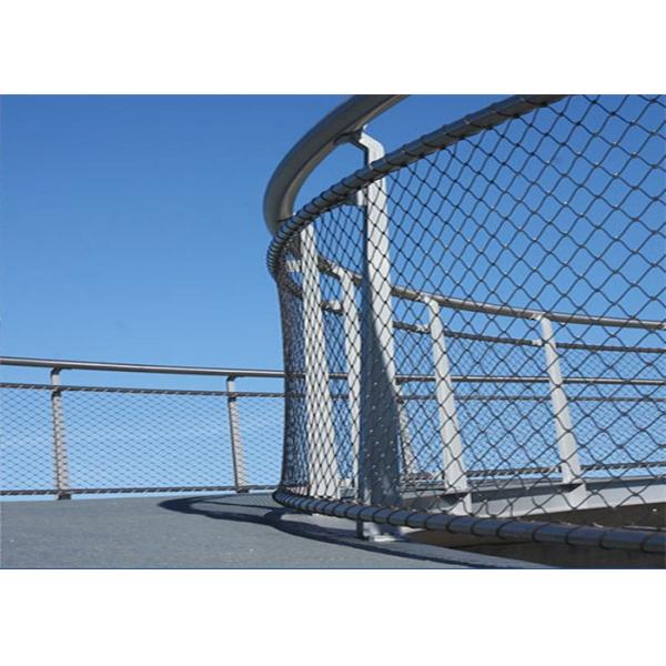 7*7 7*19 Balcony Stainless Steel AISI304 Wire Rope Netting For Safety Fence