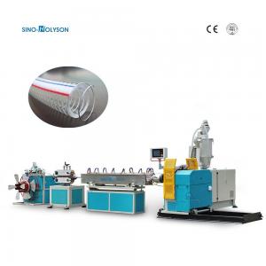 Best 75rpm Steel Reinforced PVC Hose Making Machine With 38CrMoAlA Screw Material wholesale