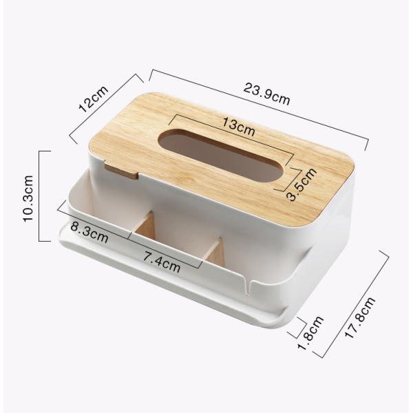 Refillable Reusable Plastic Tissue Box Cover Silk Screen Tissue Container