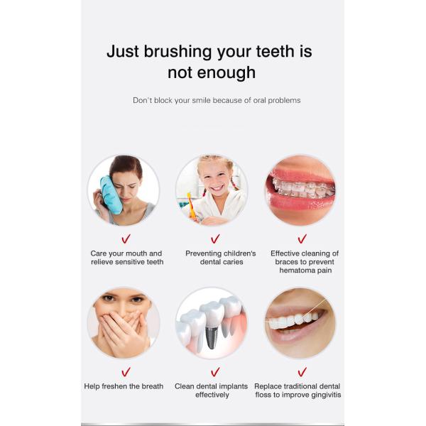 Nicefeel Mini Portable Water Flosser IPX7 Waterproof For Teeth Cleaning