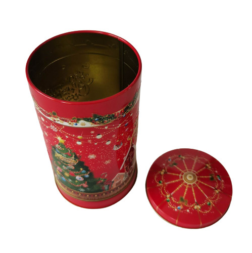 Empty Carousel Musical Biscuit Tin Container Recyclable Eco Friendly