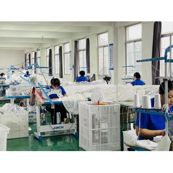 100% Polyester Printed Microfiber Fabric Bedding Set of 6 for Home Hotel Hospital School