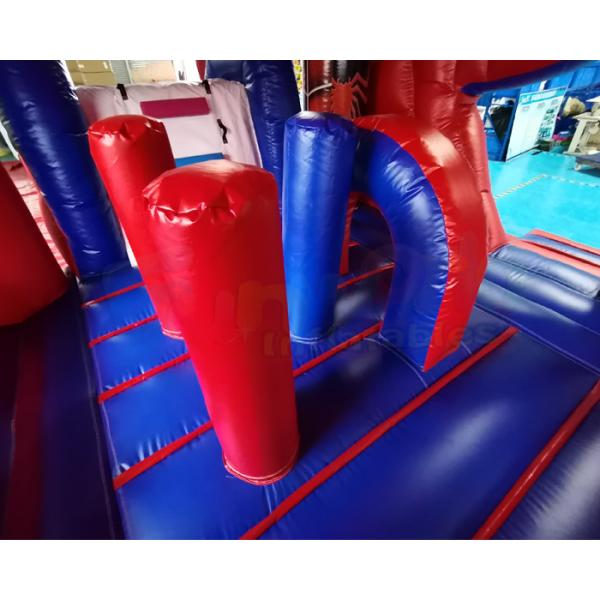 Customized Size Spider Man Inflatable Water Slide With Pool