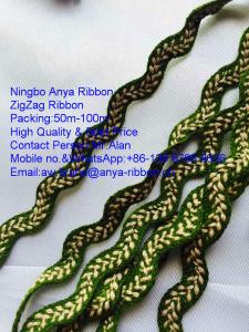 Best Cotton Zigzag Ribbon,Polyester Ribbon,Ricrac Ribbon,Wave Ribbon,Ribbon lace Trimming,Nylon Ribbon,Clothing Accessories wholesale