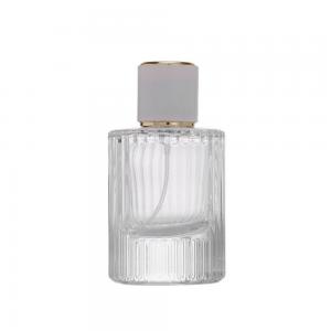 Best Transparent Glass Perfume Bottle Sub Bottling 30 / 50 / 100ml Cosmetic Sampl wholesale