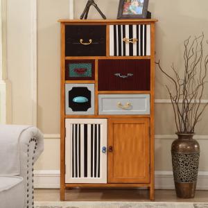 Best 6 Drawer Vertical NC Painting Solid Wood Storage Cabinet Family Room Furniture wholesale