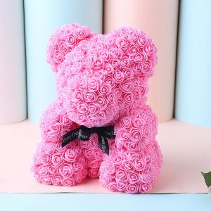 China Teddy Bear with Heart Soap Roses Bear  Roses Teddy Bear Christmas day gift on sale