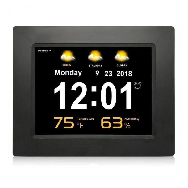 Cheap 256MB Digital clock with date and temperature With 8" Large Screen Display for sale