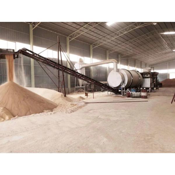10 T/H Rotary Sand Dryer Drying Kiln With Wood Heat Rotary Drying System