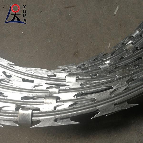 Spring Snake Razor High Tensile Barbed Wire Hot Dip Galvanized