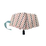 Triangular Pattern Pongee Portable Folding Umbrella Manual Open