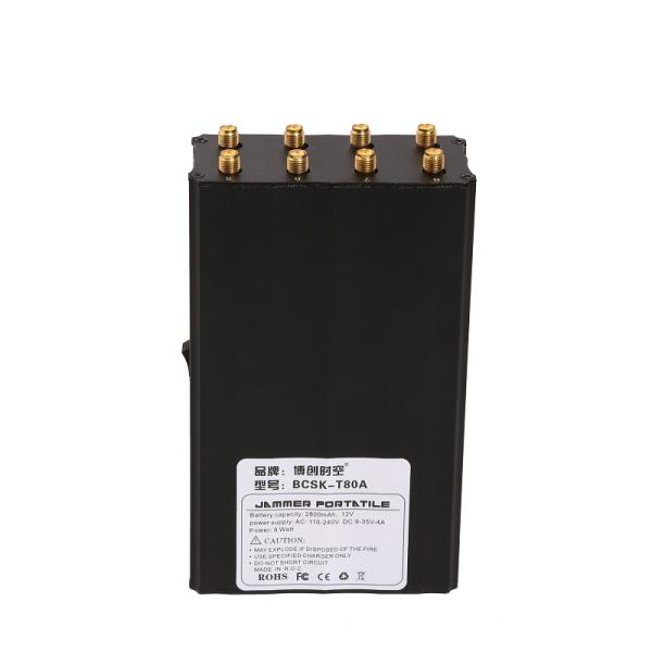 8 frequency band handheld mobile phone signal masker GSM DCS 3G 4G mobile phone jammer WiFi Lojack GPS jammer