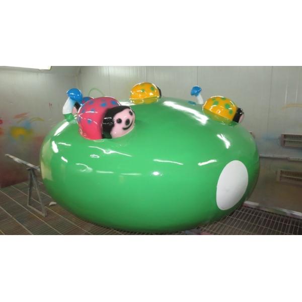 12 Seats Capacity Carousel Carnival Ride With FRP And Galvanized Steel Material