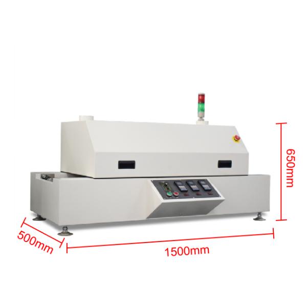 3 Zone Desktop Reflow Oven Machine HXT-H330A Lead Free SMT PCB Manufacturing Process