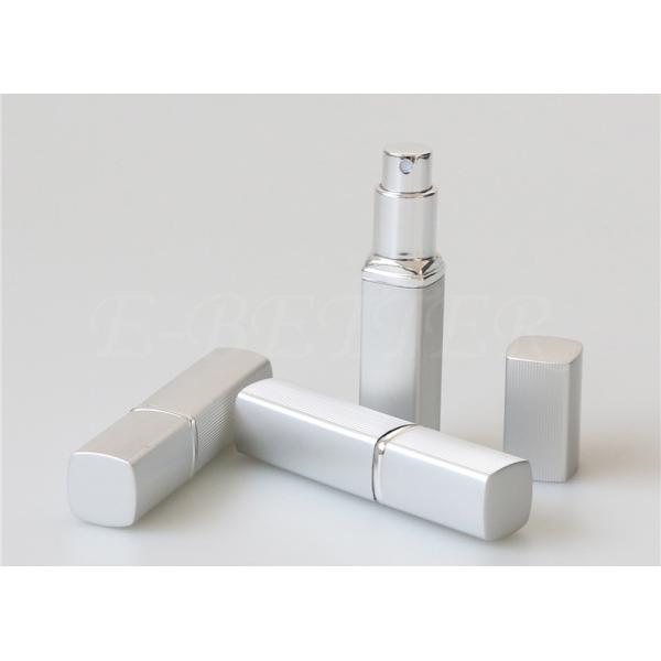 Matte Silver Travel Perfume Atomiser Holder 25ml Oral Spray Fragrance Refill Bottle