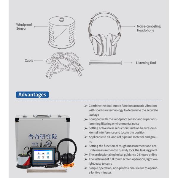 2M Water Leak Sound Detector Outdoor Plumbing Pipeline