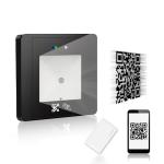 RFID Card 1D and 2D turnstile QR code access control reader with USB,RS232 or