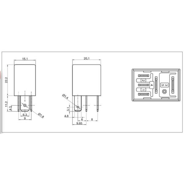 HFV6-P/012HS-3 12VDC 30A 4Pin Power Relay and Automotive Relays