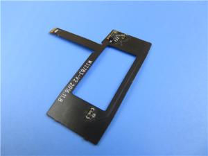 China Multilayer Flexible Circuit 4-layer FPC Built on Polyimide With Black Solder Mask and Immersion Gold for Touch Screen on sale