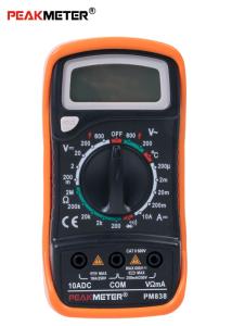 China Manual Range Handheld Digital Multimeter Voltage DC Current  Resistance Temperature Detection on sale