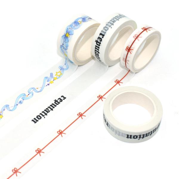 Chinese Custom Printed Washi Paper Tape Japanese Washi Masking Tape Recollections Washi Tape