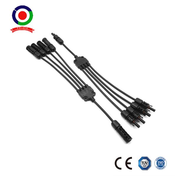 Cheap TUV Solar Cable Parallel Connector 4 To 1 Y Branch PV Connector For Solar System for sale
