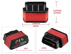 China Compact Wifi Elm327 Wireless Obd2 Auto Scanner / Elm327 Wifi Scan Tool on sale