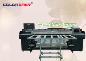 UV Hybrid Printer Color SAER Flatbed With Roll To Roll I3200 New UV Plotter For Different Materials