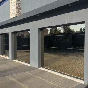China Sectional Electric Garage Doors Full View Aluminum Glass Garage Doors Sample Available on sale