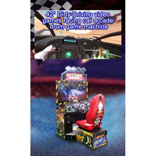 Upgrade Color Cabinet Dynamic Music Dynamic Dirty Driving Racing 42 Inch Game Machine