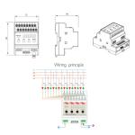 Smart Home Lighting Control Unit Relay Switch Module 8 Way 16A In Line With