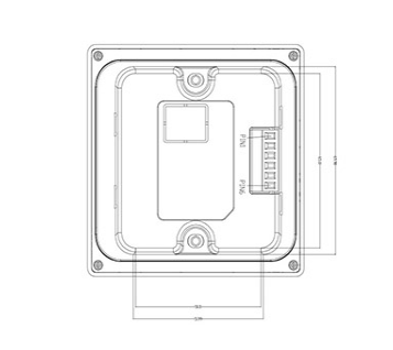 720 * 720 White Touch Screen Dimmer Switch For Hotel Room 24V / 90mA Backlight