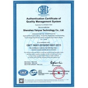 Shenzhen Yanyue Technology Co., Ltd Certifications