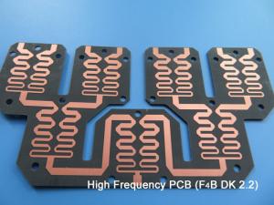 China PTFE High Frequency PCB On DK2.2 Dual Layer Cheap RF PTFE PCB for Couplers on sale