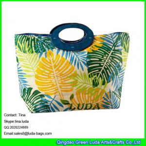 Best LUDA lady straw handbags fashion paper straw tote bag wholesale