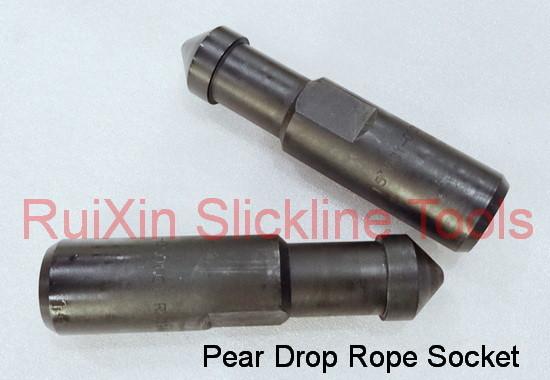 Cheap HDQRJ Pear Drop 1.25 Inch Rope Socket Slickline Tools Nickel Alloy for sale