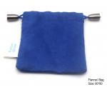 Charming Blue Jewelry Envelope Pouches , Travel Jewelry Pouch Drawstring H Shape