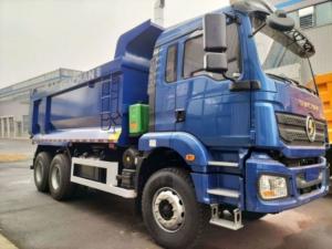 China SHACMAN U-Cargo box Dump Truck 6x4 H3000 380 EuroII Blue Tipper Standard cab 12.00R20 tires on sale
