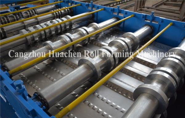 Metal Floor Deck Roll Forming Machine Capacity 8-10m/Min , 12 Month Warranty