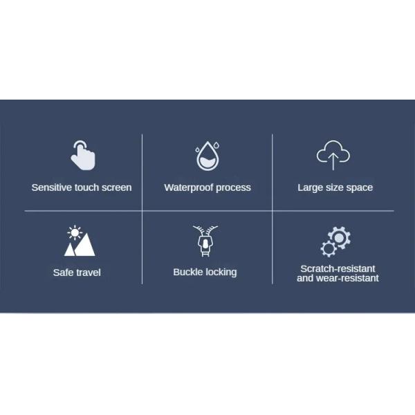 Universal Waterproof Bicycle Phone Holder with Lazy Bracket for High-Concerned Chemical