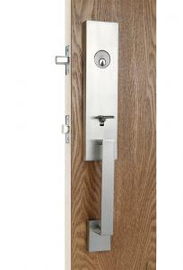 Best Zinc Alloy Entrance Door Handle Sets For 45mm - 70mm Door Thickness wholesale