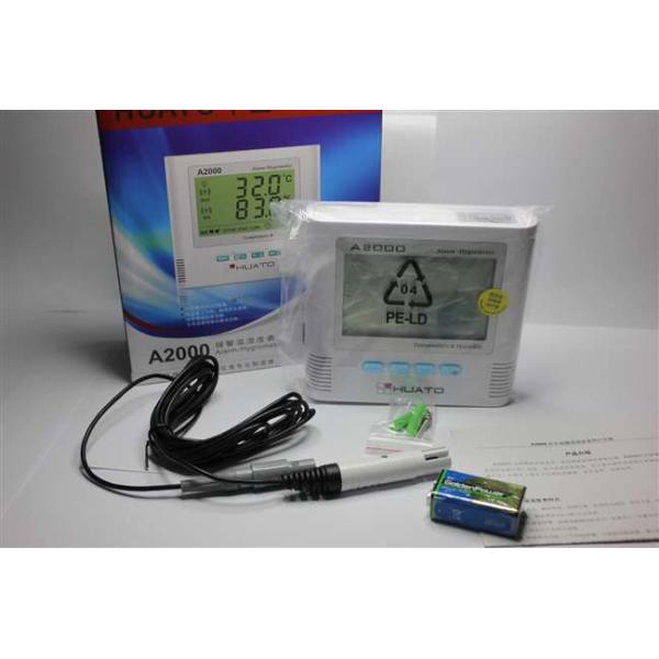 White Color Digital Humidity Reader Hygrometer Thermometer Clock 135*124*35mm