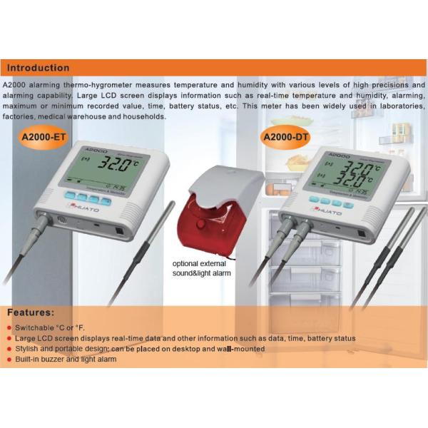 White Color Digital Humidity Reader Hygrometer Thermometer Clock 135*124*35mm