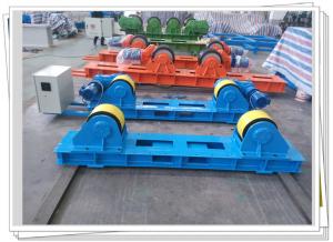 China Tank Vessel Production 20T Pipe Welding Rotator Fixed Base Rubber Wheel on sale