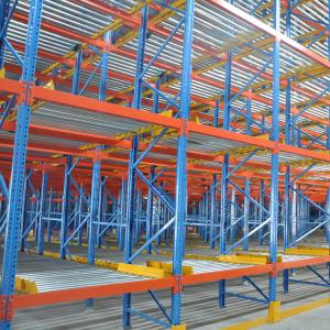 Best Multi Tier Pallet Live Racking Powder Coating Surface With Rollers / Rails wholesale