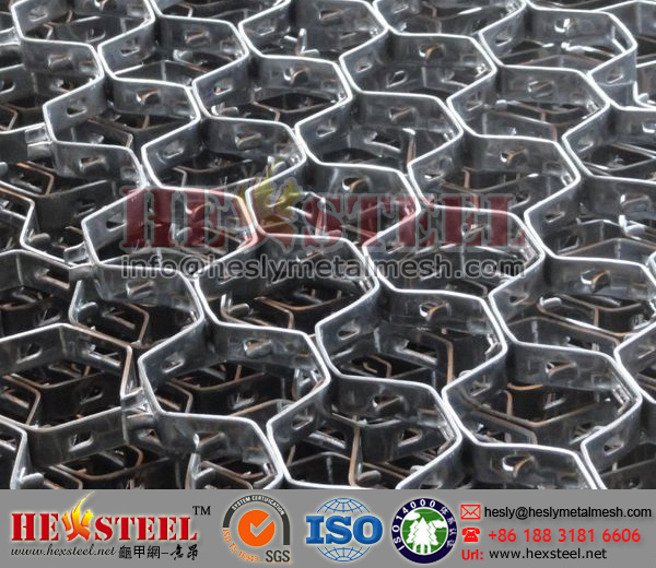 3/4” height |Hexmesh for refractory linings in furnaces, reactors, cyclones | 36”wide , 120” Long |