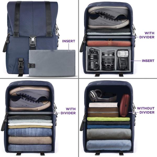Heavy Duty Water Resistant Large Laptop And DSLR Camera Custom Travel Backpack With Tripod Holder