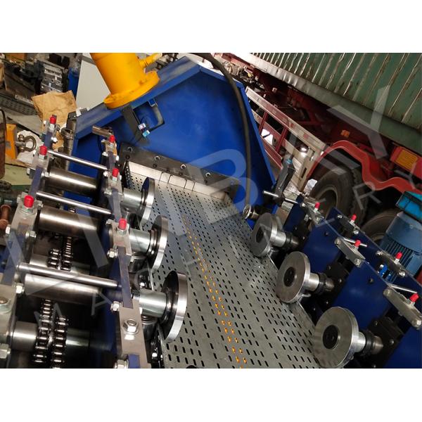 Automatic Perforated Cable Tray Roll Forming Machine High Speed Stainless Steel